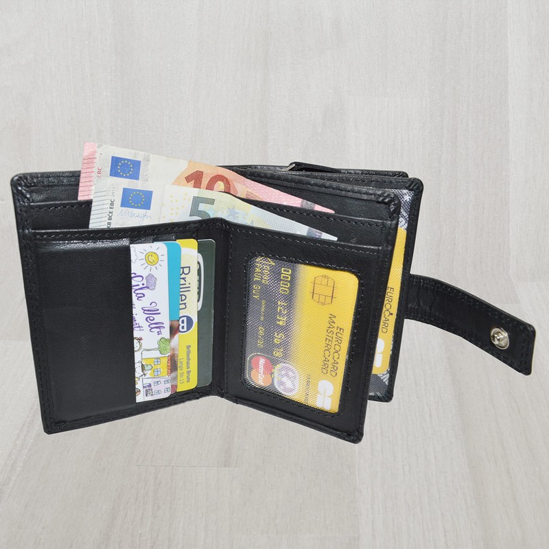 flevado Buffalo Leather Hand Made Cards Money Wallet Credit Cards