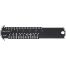 Calibre for measuring movements in millimetres and lines - from diameter 0...60 mm / lines 2 - 24 inches