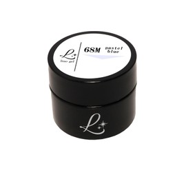 LinoGel Lino Gel Color Gel, 0.2 oz (5 g), Compatible with LED/UV Light, 26.8 ft (68 m), Pastel Blue, Professional Gel Nail Color, Nail Gel Nail Color, Single Item