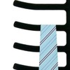 Home Basics 3-Pack Non-Slip Velvet Tie Hanger Organizer Rack 360°