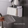 KITCHENDAO Sink Organiser, Kitchen Organiser, Large Wall Mounted Sink Organiser,
