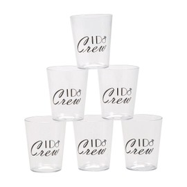 I Do Crew Wedding Party Shot Glasses (set of 24) Wedding Party Supplies