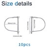 INCREWAY 10Pcs Wire Lock Pin, Carbon Steel Shaft Locking Pin,