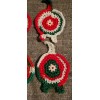 Unbranded New Handcrafted Crochet Fun Christmas Cat Butt Coasters Set