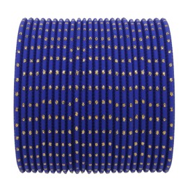 Efulgenz Indian Bangles Set Bollywood Plain Metal Bangle Bracelets Wedding Bangles Costume Jewelry for Women