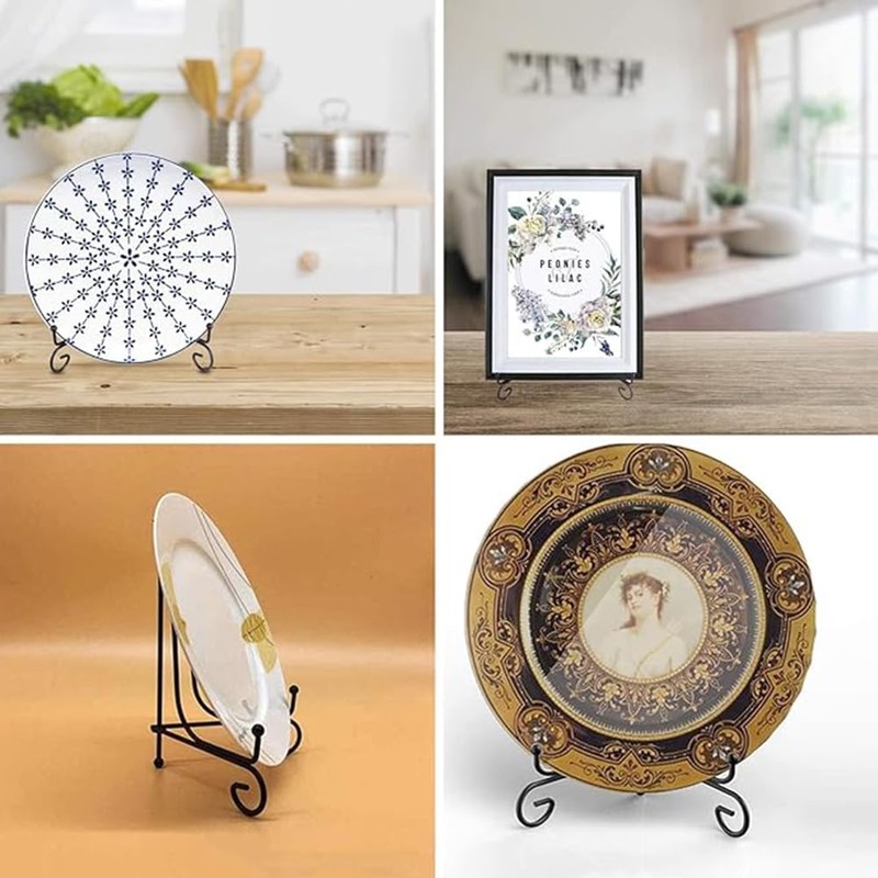 4 Pack Iron Display Stand 4 Inch Easel Plate Display