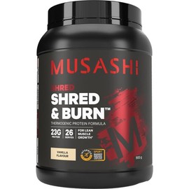 Musashi Buy Musashi Shred and Burn Protein Vanilla 900g Online