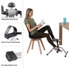 Under-Desk Stationary Bike - Indoor Below-Desk Exercise Pedal Fitness Machine