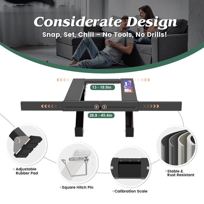 Marudina Upgraded No-Drill Window AC Bracket, Adjustable Window Air Conditioner