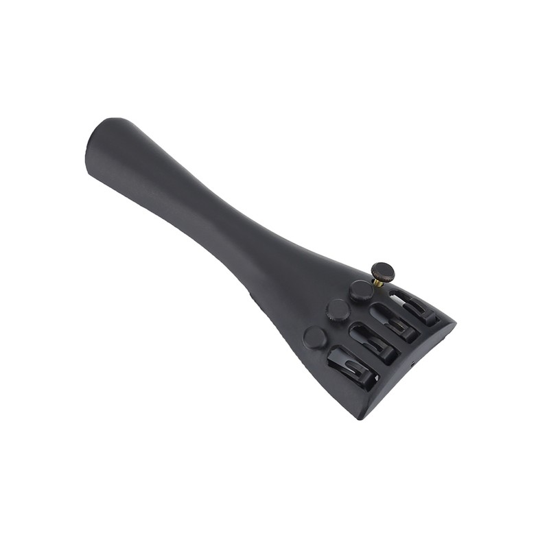 1Set Ebony Wood Violin Parts 4/4 Fittings Chinrest Pegs Tailpiece