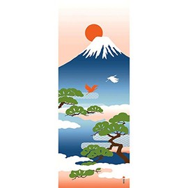 Painting Pattern, Mt. Fuji and Pine Pattern, Blue