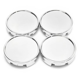 RTRHINOTUNING 4PCS 63mm Wheel Center Caps Compatible with RAM 1500 2500 3500 4500 5500 Pickup Rim Caps 2003-2016#52110398AA, OD: 2.48"(63 mm) ID: 2.3"(58.4 mm) Chrome Silver Hub Caps