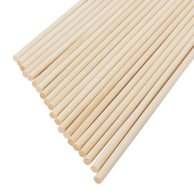 JOIKIT 100 Pcs 30cm / 12 Inch Dowel Rods, 5mm
