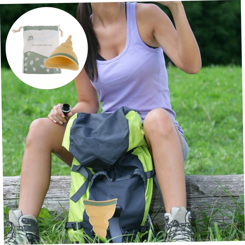 Kisangel Female Urinal Funnel Compact Lightweight Urination Device Camping Hiking