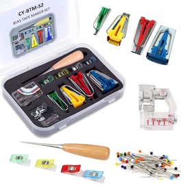 Bias Tape Maker Kit Bias Tape Maker Kit Bias Binding Accessories for Sewing Craft Sizes 6mm/12mm/18mm/25mm