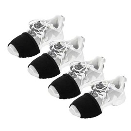 Sanseenia 2 Pairs Dance Socks Over Sneaker, Dance Shoe Socks on Smooth Floors, Dancing Sliders Turning Socks Shoe Covers, Black, One Size