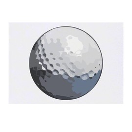 Azeeda 'Golfball' Temporäres Tattoo - Hautfreundlicher & Ungiftiger Abziehbild · Wasserfest (TO00075575)