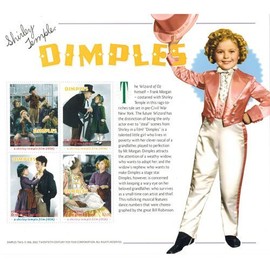 Shirley Temple Dimples Movie Collectors Stamps - Saint Vincent
