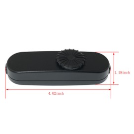 RLECS U.S. Standard LED Dimmer Switch Black In-Line Dimmer Twist Table Lamp Dimmer Floor Lamp In-Line Switch Replacements