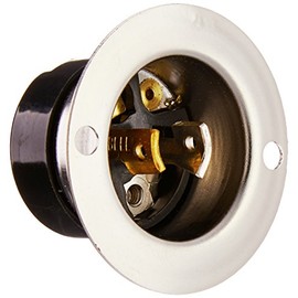 Hubbell HBL7467 Locking Flanged Inlet, Midget, 15 amp, 125V, Ml-1P