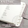 WEMATE Password Book with Lock, Password Book with Alphabetical Tabs