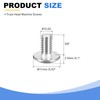 sourcing map #10-24 x 3/8" Truss Head Phillips Machine Screws,