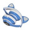 LXB39C Kids Headphone Bluetooth 5.0 Foldable Wireless Glowing Music Cat