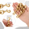 PH PandaHall 8.3inch Gold Purse Extender Chain Short Decorative Purse