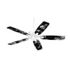 Skulls Confetti White - Ceiling Fan Skin Kit fits most