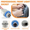 HUAREW Rear License Plate Light Lamp Bulb Socket Connector Wiring