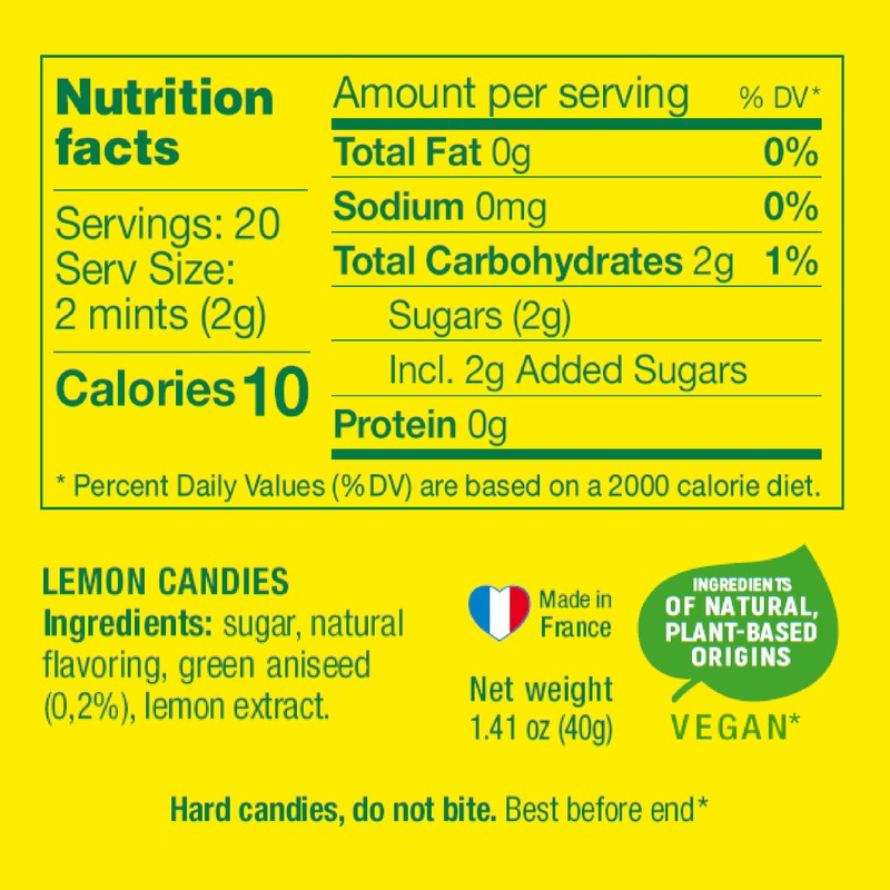 Les Anis de Flavigny Candy Mints, The French Mints, Vegan,