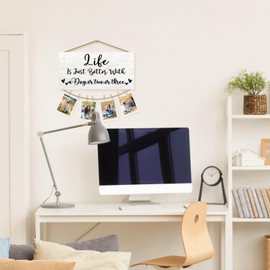 CGBHW Dog Mom Gifts Picture Frame Photo Holder for Wall, Gifts for Dog Lovers, Dog Themed Gifts, Dog Gifts for Women, Funny Dog Gifts, Dog Mom Dad Grandkids Gifts Hanging Photo Display