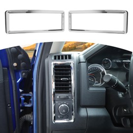 RT-TCZ for RAM Dash Air AC Vents Trim Cover Frame for Dodge RAM 2010-2017 Chrome Interior Accessories 2pcs