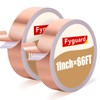 2 Rolls Copper Foil Tape 1Inch × 130Ft Total Conductive