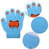 Cooraby 6 Pairs Kids Warm Magic Gloves Winter Stretchy Knit