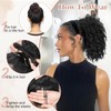 Loose Curls Drawstring Ponytail Extension for Black Women Fake Hair