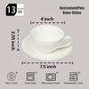 HomeVss, Bone China Coupe Shape, Elegance White Royal Cappuccino Cup