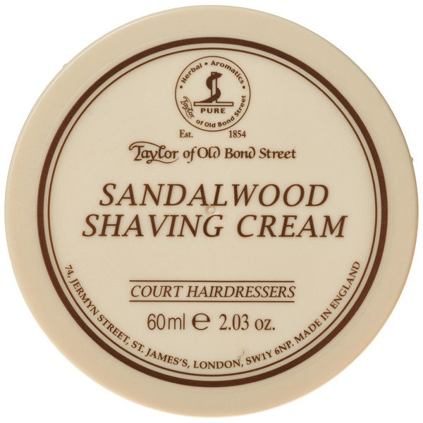 Taylor Of Old Bond Street Sandalwood Shaving Cream 2.03 oz. 60g