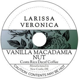 Vanilla Macadamia Nut Costa Rica Decaf Coffee (Single Serve K-Cup Pods) (Gourmet, Naturally Flavored, Whole Coffee Beans) (12 pods, ZIN: 575328) - 2 Pack