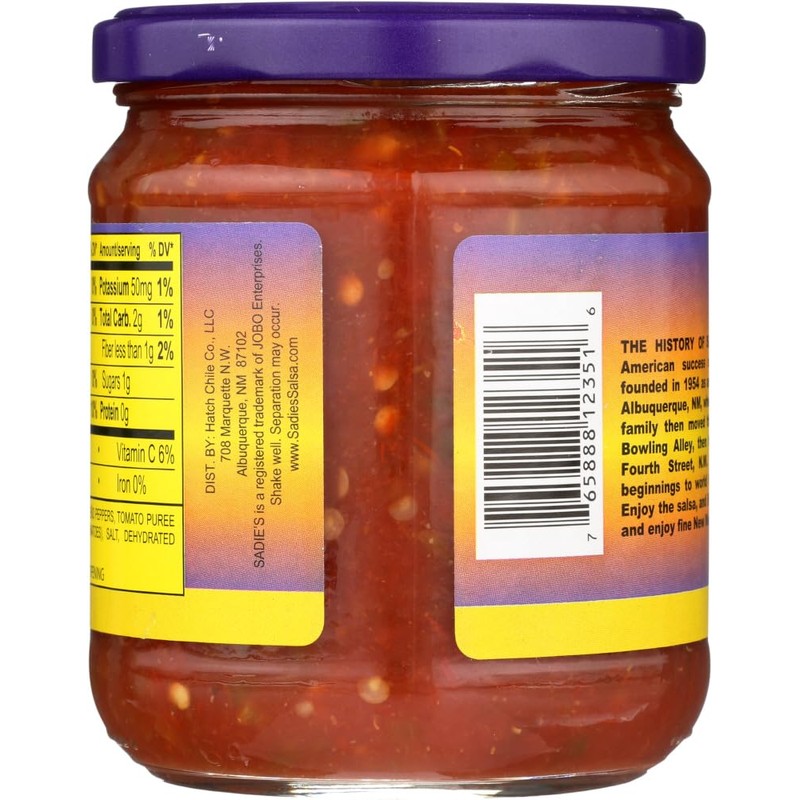 Sadie's Not As Hot Salsa 16 Oz (Pack of 2)