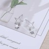 Erimberate Bohemian Star Dangle Earrings Silver Hollow Stars Stud Earring