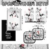 Leinuosen 6 Farmhouse Rooster Chicken Oven Mitts and Pot Holders