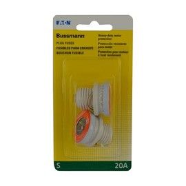 Eaton Bussmann Series S 20 Amp, 125 Vac and IR 10 kA, Retail Pack - 2 Pieces