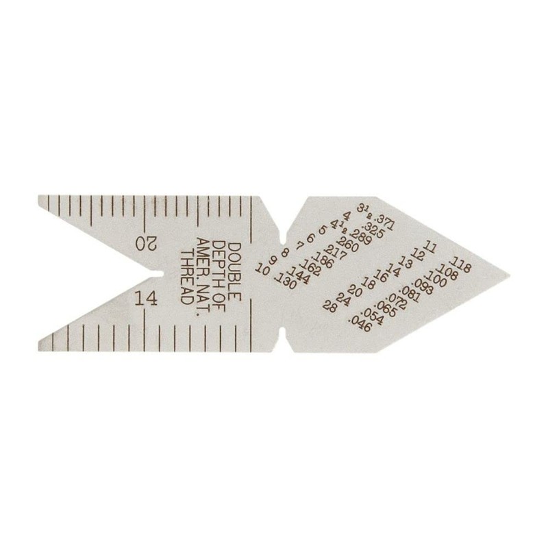 Starrett Center Gage - American Standard 60-Degree Threads, Durable Steel