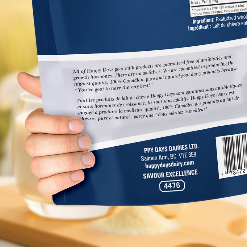 HAPPY DAYS Whole Goat Milk Powder 1kg