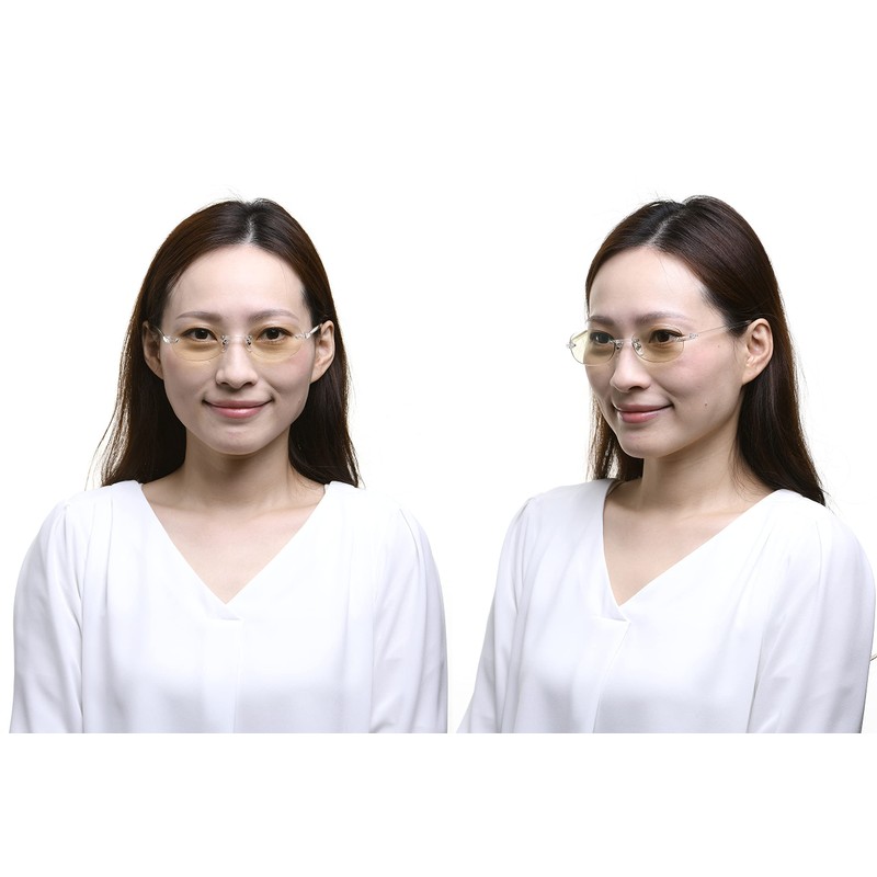 [FaceTrick az Label] オシャレで軽い老眼鏡 UV/近赤外線/ブルーライトカット鯖江メーカー高性能レンズ老眼鏡 ｸﾘｱﾌﾚｰﾑ/ﾗｲﾄｸﾞﾘｰﾝﾚﾝｽﾞ FTR01-9LG +1.50