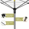 STORAGEIDEAS Umbrella Clothesline Outdoor Heavy Duty, Retractable Rotary Drying Rack