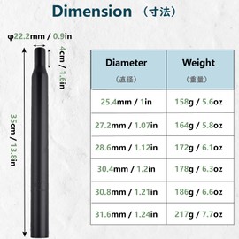 JEELAD Bike Seatpost Shock Absorber Damper Post Aluminum Alloy Bicycle Seat Post 25.4mm 27.2mm 28.6mm 30.4mm 30.8mm 31.6mm Length for Mountain Bike Road Bicycle MTB BMX