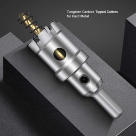 ASNOMY 100 mm Hole Saw Carbide Drill, Metal Hole Saw Drill, TCT Drill Hole Saws Ideal for Holes in Stainless Steel, Iron, Wood, Plastic