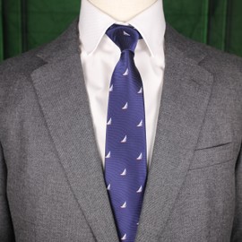 MENDEPOT - Corbatas deportivas con diseño temático con caja de regalo, corbatas temáticas de golf, corbata de tenis, corbata de fútbol, Sailing, Medium